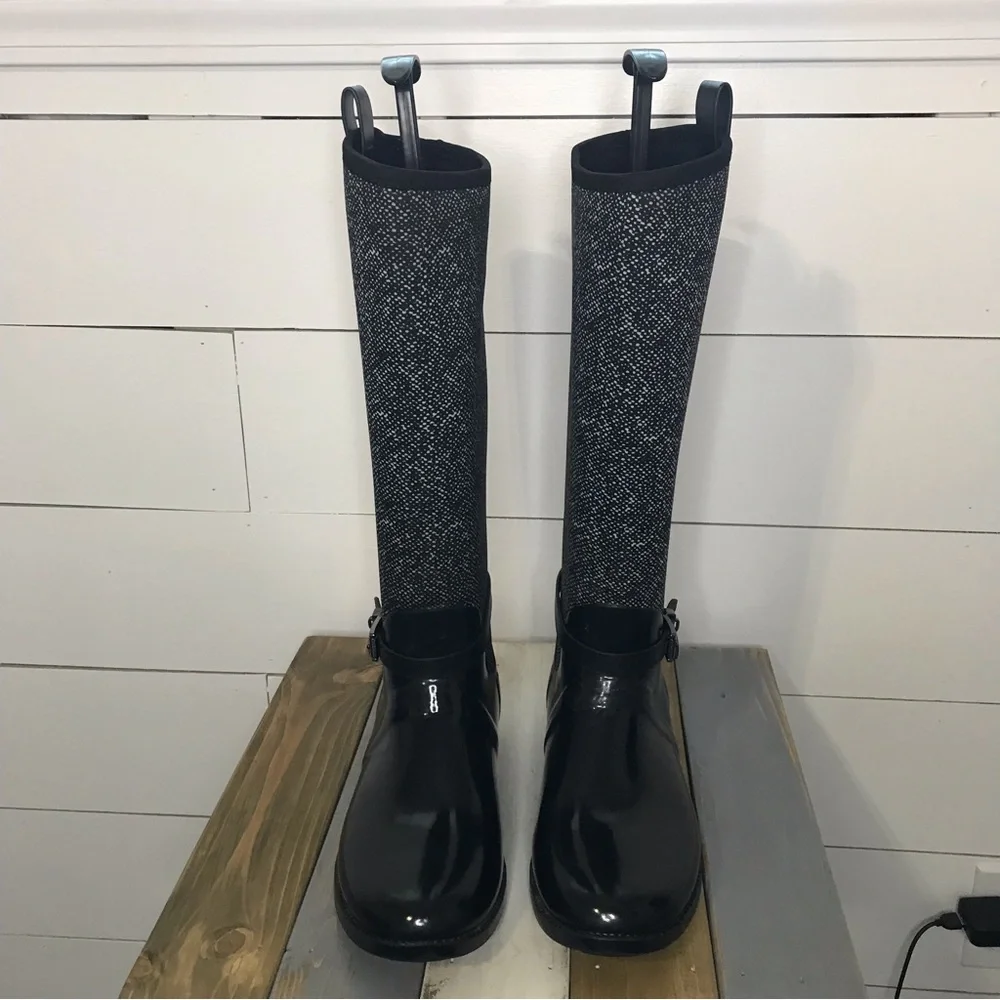 Micheal Kors Neoprene & Rubber Boots Size 8 - Picture 2 of 9